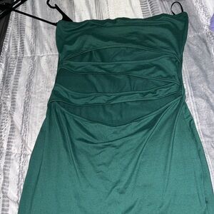 Strapless mini dress